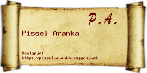 Pissel Aranka névjegykártya